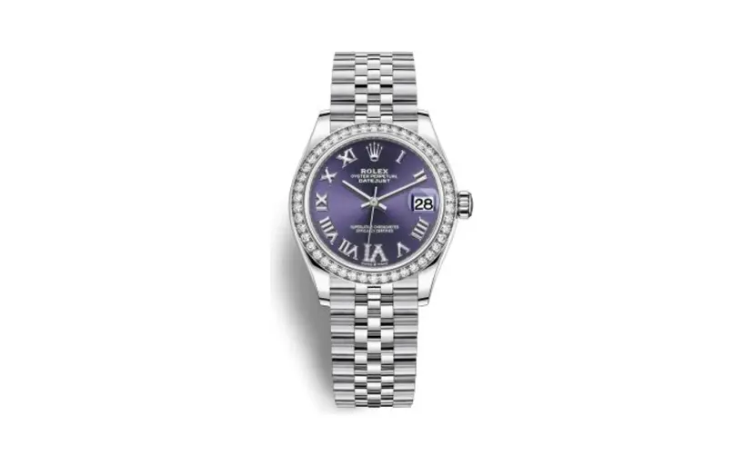 Rolex Datejust 31 Stainless Steel Diamond / Jubilee / Aubergine - Roman