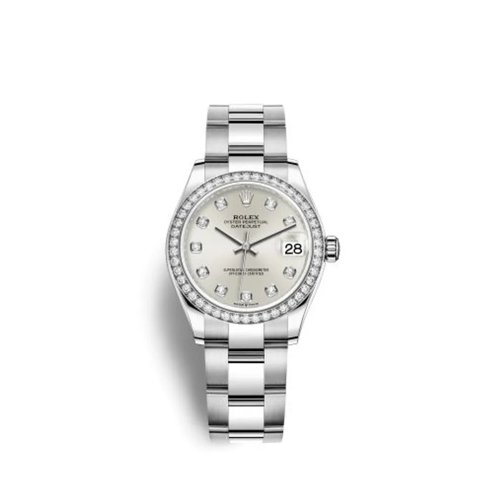 Rolex Datejust 31 Stainless Steel Diamond / Oyster / Silver - Diamond