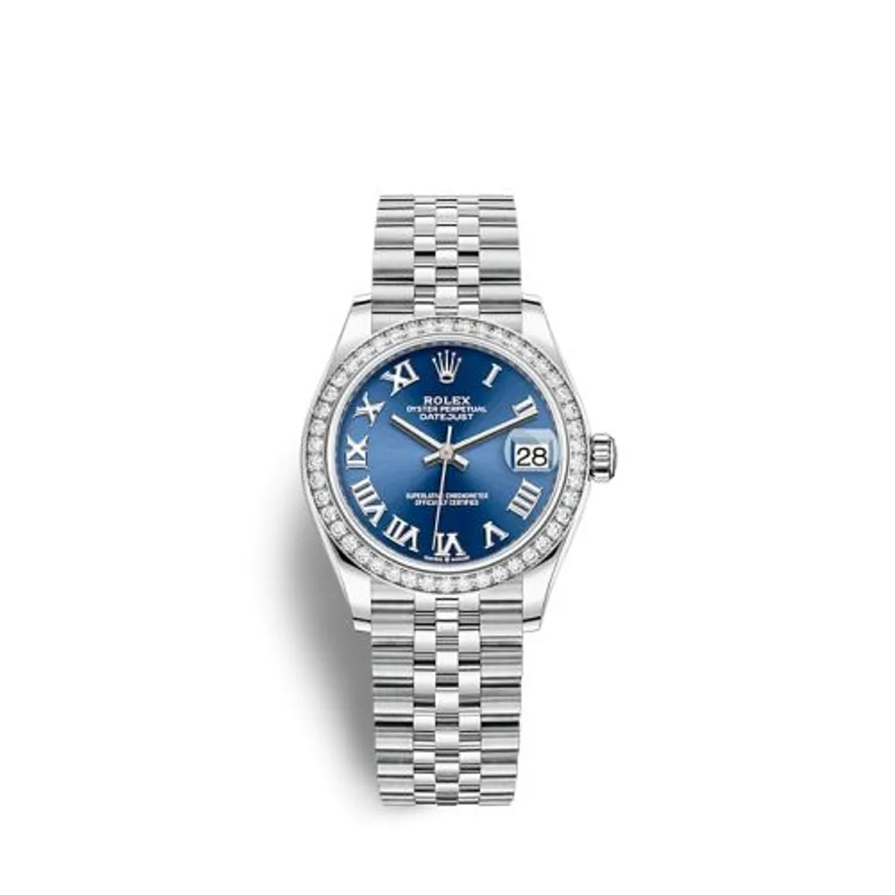 Rolex Datejust 31 Stainless Steel / Diamond / Blue - Roman / Jubilee