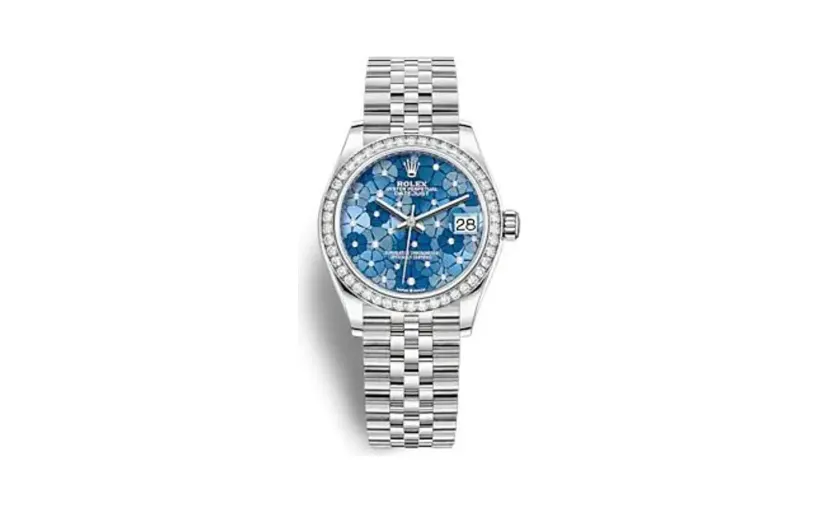 Rolex Datejust 31 Stainless Steel / Diamond / Blue - Floral / Jubilee