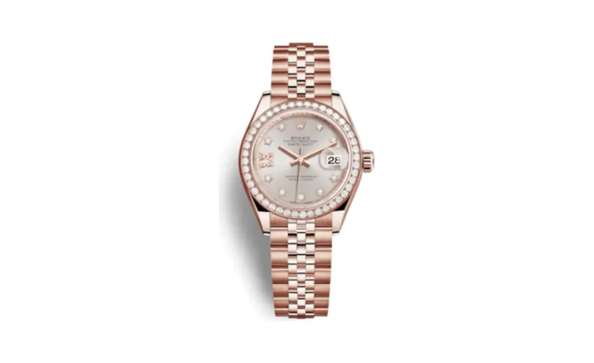 Rolex Lady-Datejust 28 Everose Diamond / Jubilee / Sundust Diamond