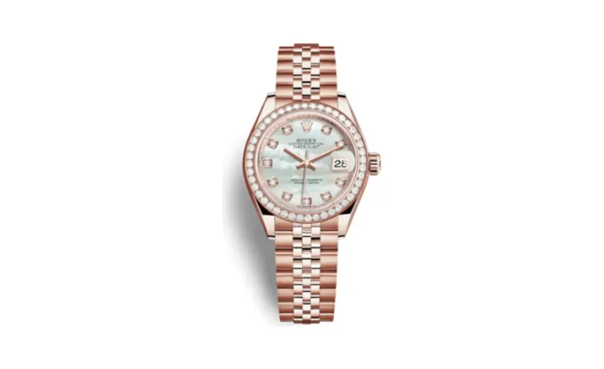 Rolex Lady-Datejust 28 Everose Diamond / Jubilee / MOP
