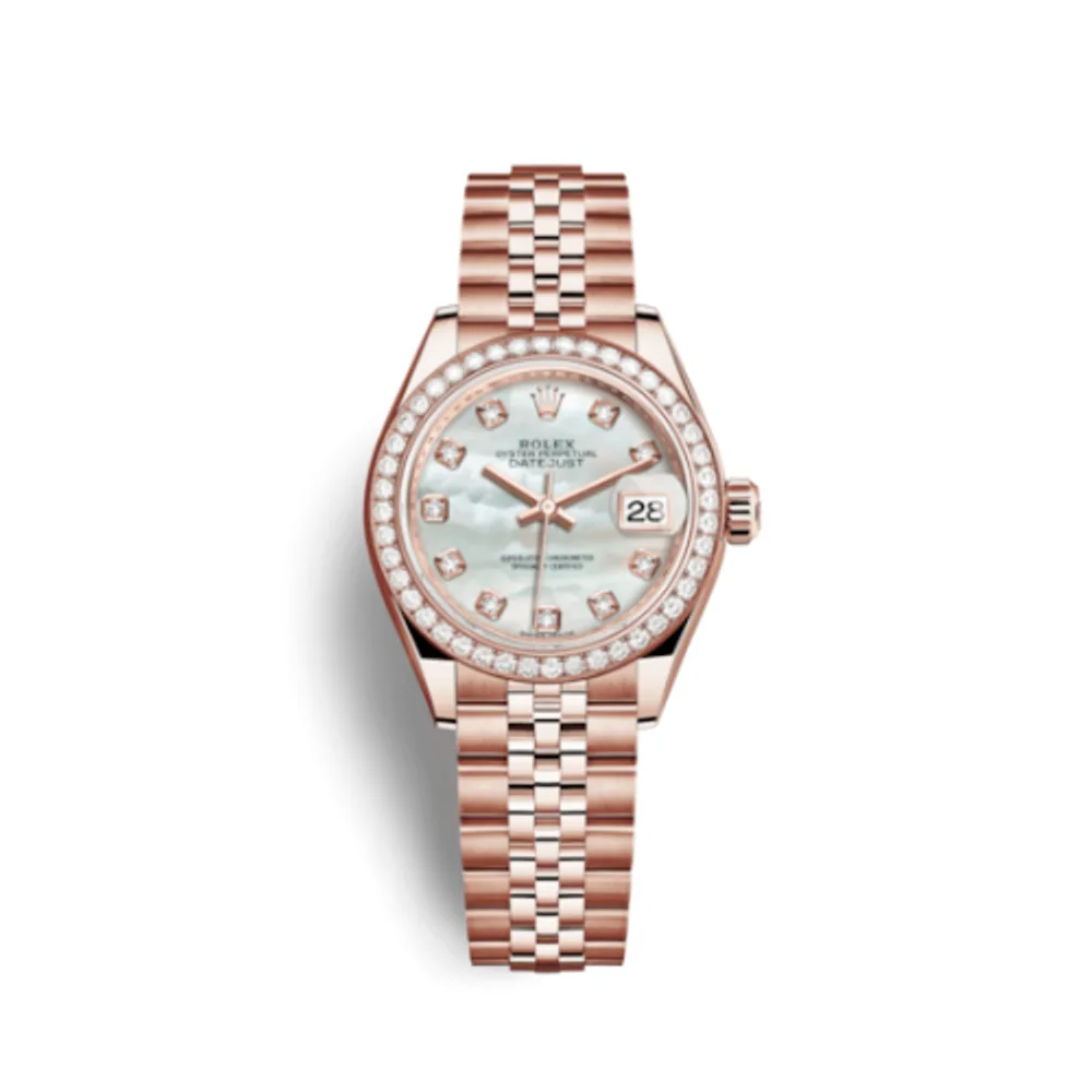 Rolex Lady-Datejust 28 Everose Diamond / Jubilee / MOP