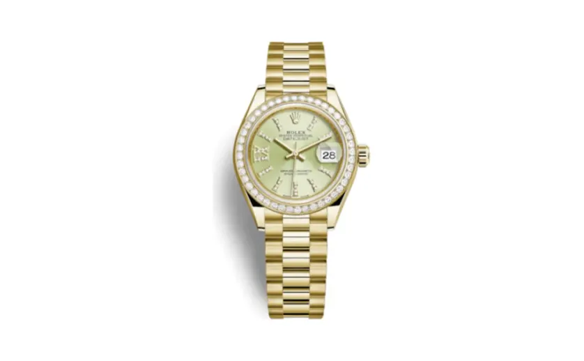Rolex Lady-Datejust 28 Yellow Gold Diamond / President / Linden Diamonds