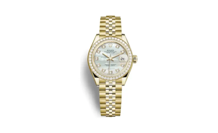 Rolex Lady-Datejust 28 Yellow Gold Diamond / Jubilee / MOP