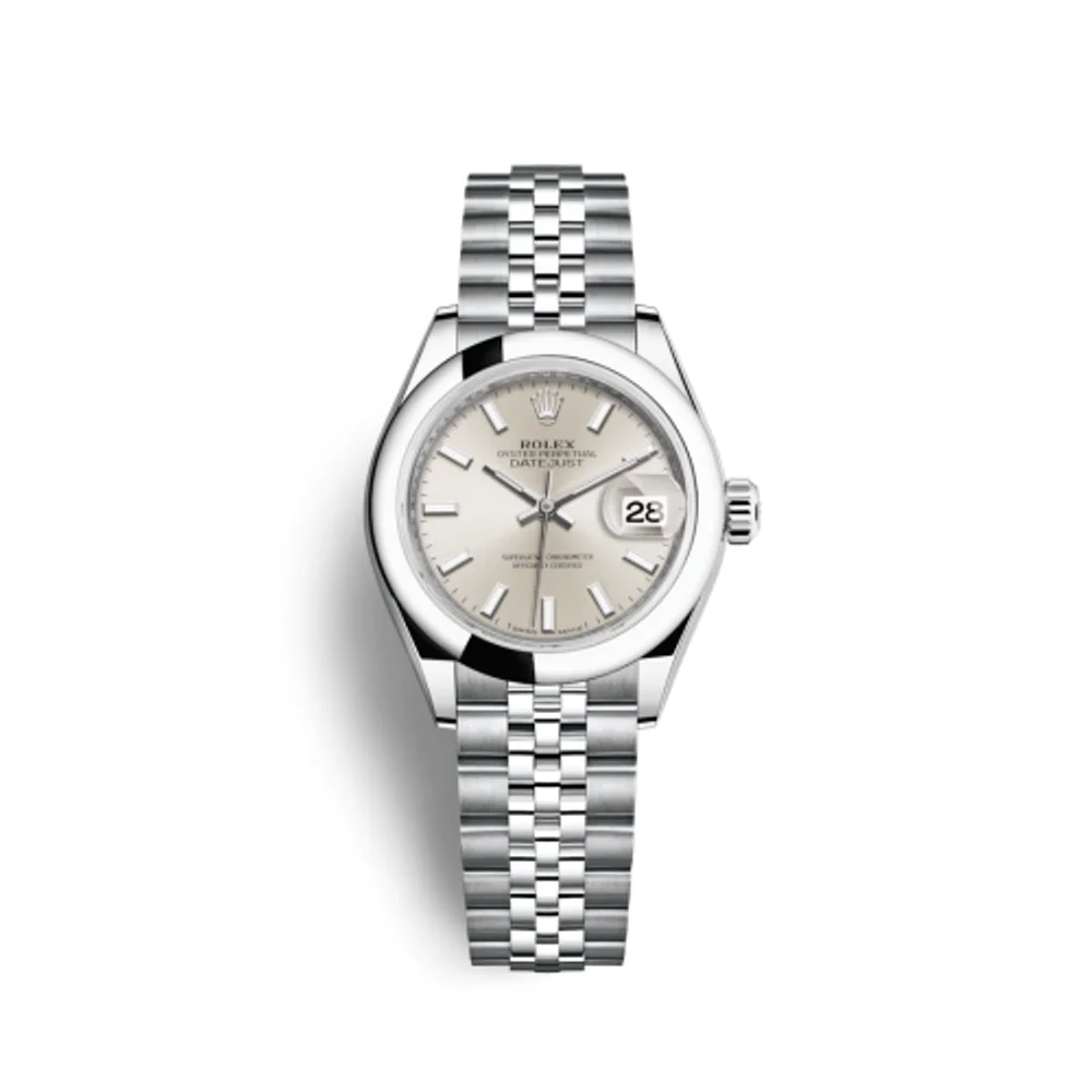 Rolex Lady-Datejust 28 Stainless Steel Domed / Silver / Jubilee