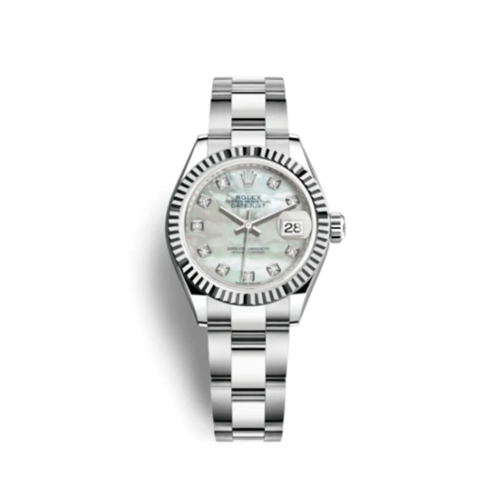 Rolex Lady-Datejust 28 Stainless Steel Fluted / MOP / Oyster