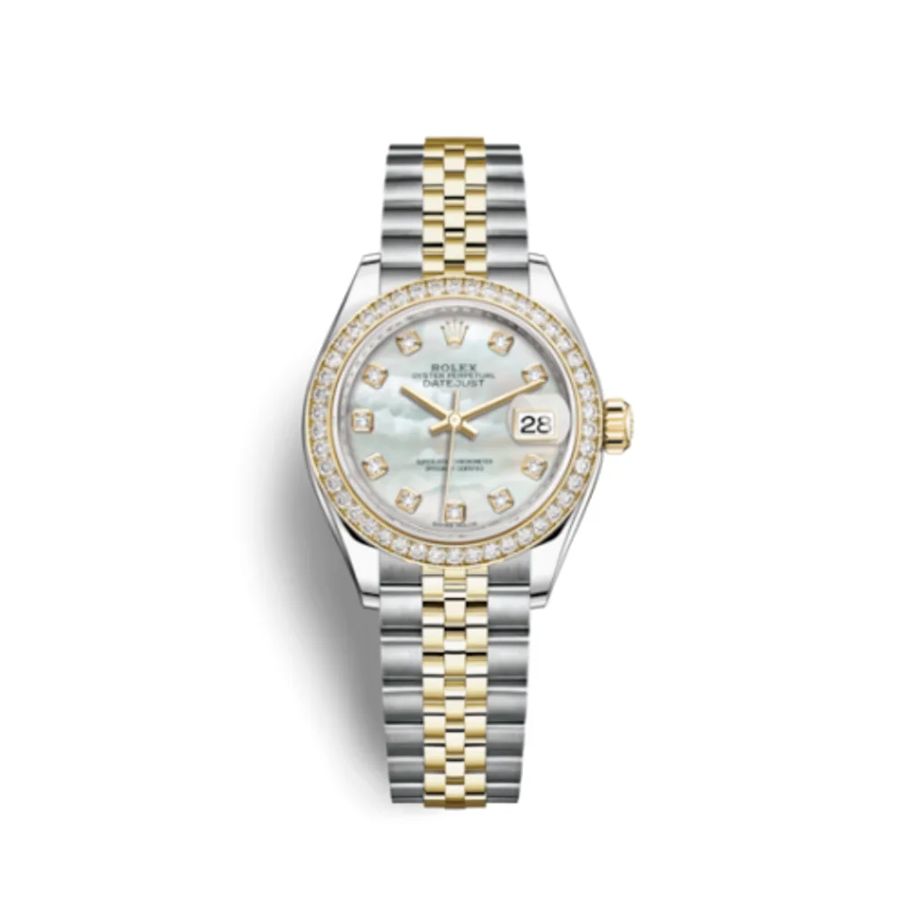 Rolex Lady-Datejust 28 Rolesor Yellow Diamond / Jubilee / MOP
