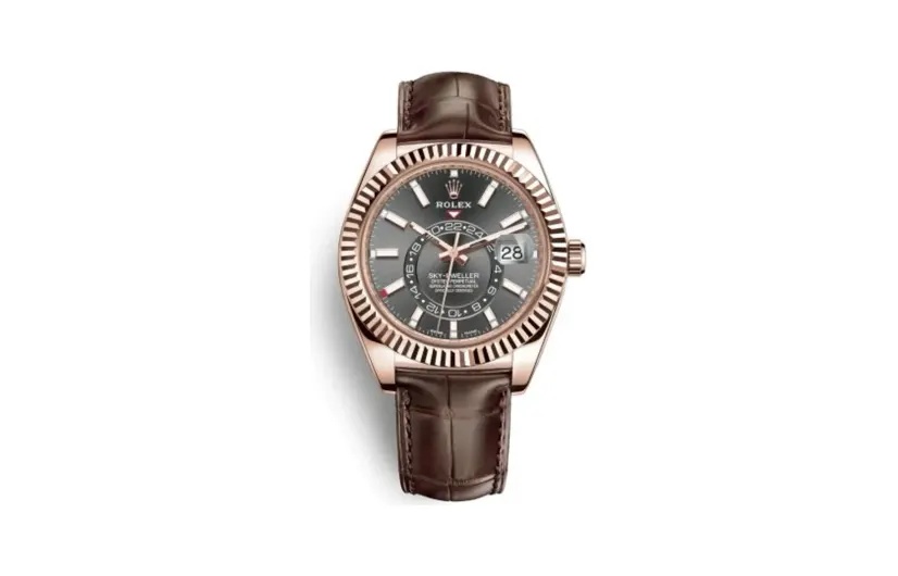 Rolex Sky-Dweller Everose / Dark Rhodium / Alligator