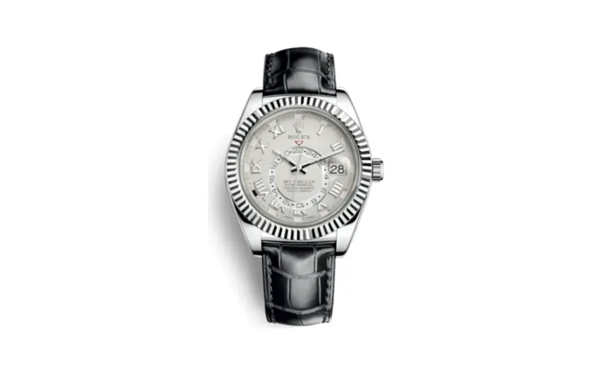 Rolex Sky-Dweller White Gold / Ivory / Alligator