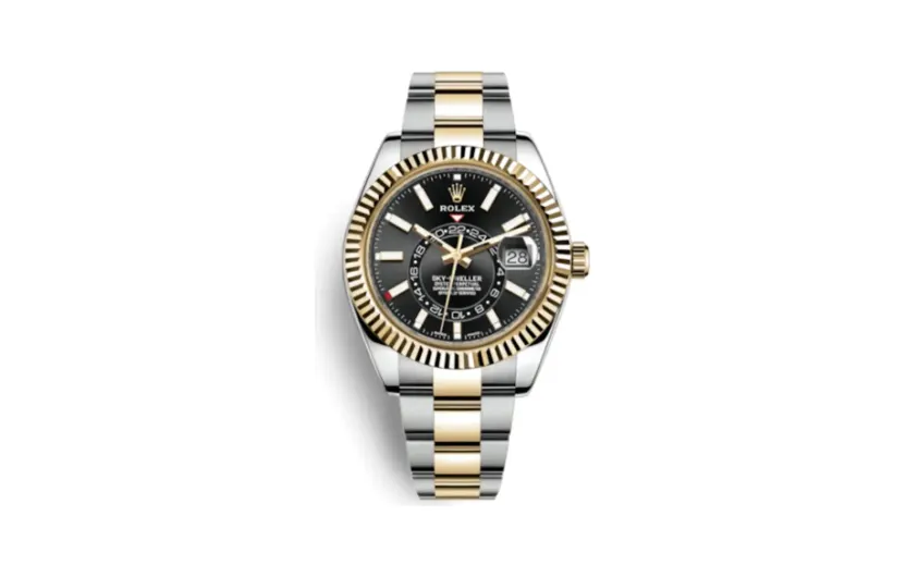 Rolex Sky-Dweller Stainless Steel / Yellow Gold / Black