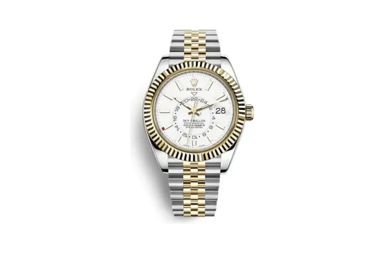 Rolex Sky-Dweller Stainless Steel / Yellow Gold / White / Jubilee