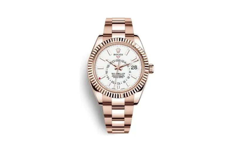 Rolex Sky-Dweller Everose / White